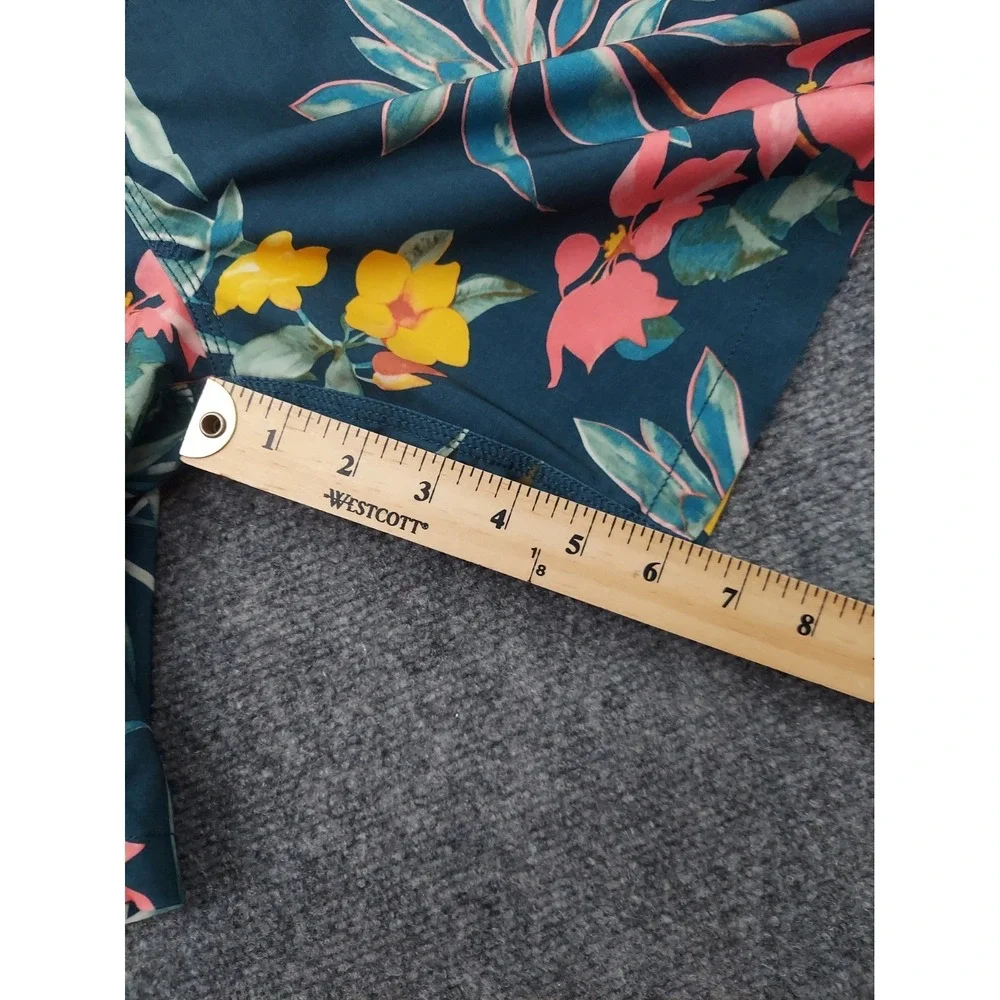 Billabong Sundays Layback Swim Trunks Mens Large Green Tropical Floral Beach